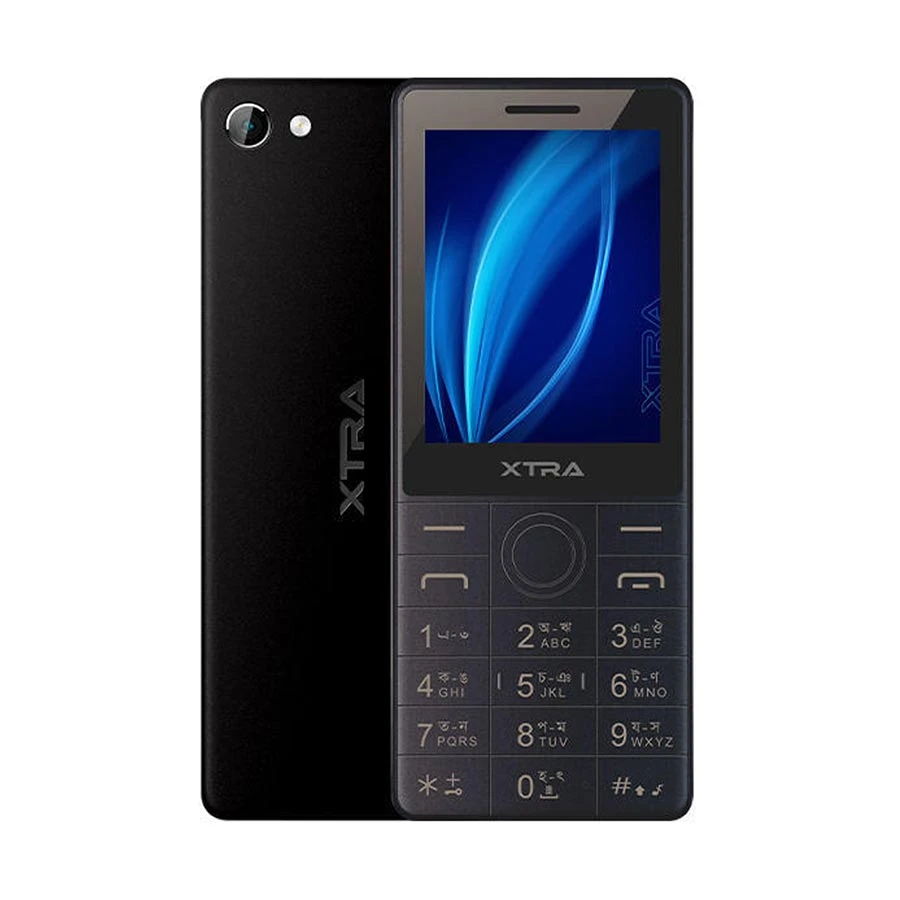 XTRA X10 in black, front and back